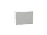Шкаф верхний горизонтальный Фьюжн Белый, Silky Light Grey, 360, 500 В*Ш*Г 358*500*320, фасад МДФ  Silky Light Grey, корпус  Белый ms2510VVT_66550