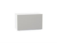 Шкаф верхний горизонтальный Фьюжн Белый, Silky Light Grey, 360, 600 В*Ш*Г 358*600*320, фасад МДФ  Silky Light Grey, корпус  Белый ms2510VVT_66551