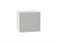 Шкаф верхний горизонтальный Фьюжн Белый, Silky Light Grey, 460, 500 В*Ш*Г 458*500*318, фасад МДФ  Silky Light Grey, корпус  Белый ms2510VVT_66553