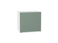 Шкаф верхний горизонтальный Фьюжн Белый, Silky Mint, 460, 500 В*Ш*Г 458*500*318, фасад МДФ  Silky Mint, корпус  Белый ms2510VVT_57196
