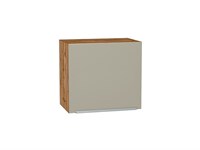 Шкаф верхний горизонтальный Фьюжн Дуб Вотан, Silky Grey, 460, 500 В*Ш*Г 458*500*318, фасад МДФ  Silky Grey, корпус  Дуб Вотан ms2510VVT_60651