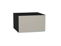 Шкаф верхний горизонтальный глубокий Фьюжн Graphite, Silky Grey, 600 В*Ш*Г 358*600*576, фасад МДФ  Silky Grey, корпус  Graphite ms2510VVT_51862