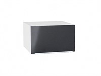 Шкаф верхний горизонтальный глубокий Фьюжн Белый, Anthracite, 600 В*Ш*Г 358*600*576, фасад МДФ  Anthracite, корпус  Белый ms2510VVT_45158