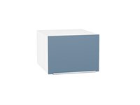 Шкаф верхний горизонтальный глубокий Фьюжн Белый, Silky Blue, 500 В*Ш*Г 358*500*576, фасад МДФ  Silky Blue, корпус  Белый ms2510VVT_51854