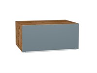 Шкаф верхний горизонтальный глубокий Фьюжн Дуб Вотан, Silky Blue, 800 В*Ш*Г 358*800*576, фасад МДФ  Silky Blue, корпус  Дуб Вотан ms2510VVT_60629