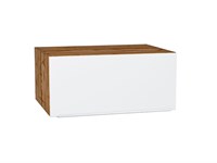 Шкаф верхний горизонтальный глубокий Фьюжн Дуб Вотан, Silky White, 800 В*Ш*Г 358*800*576, фасад МДФ  Silky White, корпус  Дуб Вотан ms2510VVT_60617