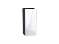 Шкаф верхний с 1-ой дверцей Фьюжн Graphite, Angel, 720, 300 В*Ш*Г 716*300*320, фасад МДФ  Angel, корпус  Graphite ms2510VVT_36750