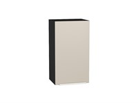 Шкаф верхний с 1-ой дверцей Фьюжн Graphite, Cream Silk, 720, 400 В*Ш*Г 716*400*320, фасад МДФ  Cream Silk, корпус  Graphite ms2510VVT_71925
