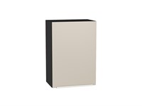 Шкаф верхний с 1-ой дверцей Фьюжн Graphite, Cream Silk, 720, 500 В*Ш*Г 716*500*320, фасад МДФ  Cream Silk, корпус  Graphite ms2510VVT_71927