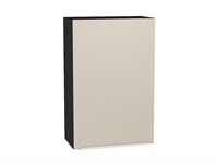 Шкаф верхний с 1-ой дверцей Фьюжн Graphite, Cream Silk, 920, 600 В*Ш*Г 920*600*320, фасад МДФ  Cream Silk, корпус  Graphite ms2510VVT_71934