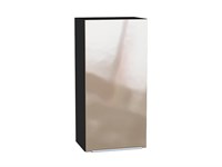 Шкаф верхний с 1-ой дверцей Фьюжн Graphite, Gallant, 920, 450 В*Ш*Г 920*450*320, фасад МДФ  Gallant, корпус  Graphite ms2510VVT_45071