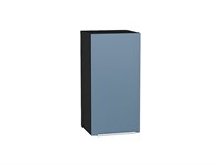Шкаф верхний с 1-ой дверцей Фьюжн Graphite, Silky Blue, 720, 350 В*Ш*Г 716*350*320, фасад МДФ  Silky Blue, корпус  Graphite ms2510VVT_65112