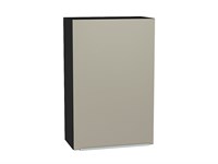 Шкаф верхний с 1-ой дверцей Фьюжн Graphite, Silky Grey, 920, 600 В*Ш*Г 920*600*320, фасад МДФ  Silky Grey, корпус  Graphite ms2510VVT_51998