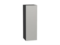 Шкаф верхний с 1-ой дверцей Фьюжн Graphite, Silky Light Grey, 920, 300 В*Ш*Г 920*300*320, фасад МДФ  Silky Light Grey, корпус  Graphite ms2510VVT_66604