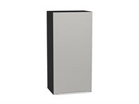 Шкаф верхний с 1-ой дверцей Фьюжн Graphite, Silky Light Grey, 920, 450 В*Ш*Г 920*450*320, фасад МДФ  Silky Light Grey, корпус  Graphite ms2510VVT_66607
