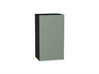 Шкаф верхний с 1-ой дверцей Фьюжн Graphite, Silky Mint, 720, 400 В*Ш*Г 716*400*320, фасад МДФ  Silky Mint, корпус  Graphite ms2510VVT_52008