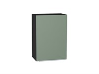 Шкаф верхний с 1-ой дверцей Фьюжн Graphite, Silky Mint, 720, 500 В*Ш*Г 716*500*320, фасад МДФ  Silky Mint, корпус  Graphite ms2510VVT_52010