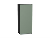 Шкаф верхний с 1-ой дверцей Фьюжн Graphite, Silky Mint, 920, 400 В*Ш*Г 920*400*320, фасад МДФ  Silky Mint, корпус  Graphite ms2510VVT_52013