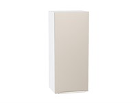 Шкаф верхний с 1-ой дверцей Фьюжн Белый, Cream Silk, 920, 400 В*Ш*Г 920*400*320, фасад МДФ  Cream Silk, корпус  Белый ms2510VVT_71899