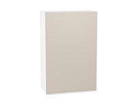 Шкаф верхний с 1-ой дверцей Фьюжн Белый, Cream Silk, 920, 600 В*Ш*Г 920*600*320, фасад МДФ  Cream Silk, корпус  Белый ms2510VVT_71902