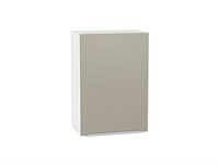 Шкаф верхний с 1-ой дверцей Фьюжн Белый, Silky Grey, 720, 500 В*Ш*Г 716*500*320, фасад МДФ  Silky Grey, корпус  Белый ms2510VVT_51976