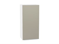 Шкаф верхний с 1-ой дверцей Фьюжн Белый, Silky Grey, 920, 450 В*Ш*Г 920*450*320, фасад МДФ  Silky Grey, корпус  Белый ms2510VVT_51982