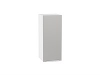 Шкаф верхний с 1-ой дверцей Фьюжн Белый, Silky Light Grey, 720, 300 В*Ш*Г 716*300*320, фасад МДФ  Silky Light Grey, корпус  Белый ms2510VVT_66574