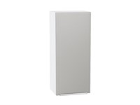Шкаф верхний с 1-ой дверцей Фьюжн Белый, Silky Light Grey, 920, 400 В*Ш*Г 920*400*320, фасад МДФ  Silky Light Grey, корпус  Белый ms2510VVT_66582