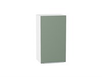 Шкаф верхний с 1-ой дверцей Фьюжн Белый, Silky Mint, 720, 400 В*Ш*Г 716*400*320, фасад МДФ  Silky Mint, корпус  Белый ms2510VVT_51999