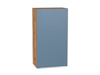 Шкаф верхний с 1-ой дверцей Фьюжн Дуб Вотан, Silky Blue, 920, 500 В*Ш*Г 920*500*320, фасад МДФ  Silky Blue, корпус  Дуб Вотан ms2510VVT_60787