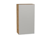 Шкаф верхний с 1-ой дверцей Фьюжн Дуб Вотан, Silky Light Grey, 920, 500 В*Ш*Г 920*500*320, фасад МДФ  Silky Light Grey, корпус  Дуб Вотан ms2510VVT_66596