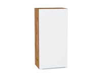 Шкаф верхний с 1-ой дверцей Фьюжн Дуб Вотан, Silky White, 920, 450 В*Ш*Г 920*450*320, фасад МДФ  Silky White, корпус  Дуб Вотан ms2510VVT_60746