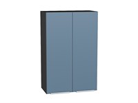 Шкаф верхний с 2-мя дверцами Фьюжн Graphite, Silky Blue, 920, 600 В*Ш*Г 920*600*320, фасад МДФ  Silky Blue, корпус  Graphite ms2510VVT_52065