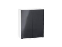 Шкаф верхний с 2-мя дверцами Фьюжн Белый, Anthracite, 720, 600 В*Ш*Г 716*600*320, фасад МДФ  Anthracite, корпус  Белый ms2510VVT_36771
