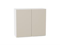 Шкаф верхний с 2-мя дверцами Фьюжн Белый, Cream Silk, 720, 800 В*Ш*Г 716*800*320, фасад МДФ  Cream Silk, корпус  Белый ms2510VVT_71904