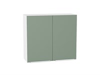 Шкаф верхний с 2-мя дверцами Фьюжн Белый, Silky Mint, 720, 800 В*Ш*Г 716*800*320, фасад МДФ  Silky Mint, корпус  Белый ms2510VVT_52055