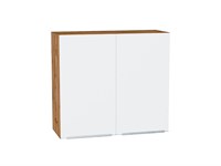 Шкаф верхний с 2-мя дверцами Фьюжн Дуб Вотан, Silky White, 720, 800 В*Ш*Г 716*800*320, фасад МДФ  Silky White, корпус  Дуб Вотан ms2510VVT_60810