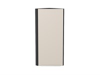 Шкаф верхний торцевой Фьюжн Graphite, Cream Silk, 920 В*Ш*Г 920*300*306, фасад МДФ  Cream Silk, корпус  Graphite ms2510VVT_71946