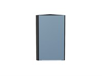 Шкаф верхний торцевой Фьюжн Graphite, Silky Blue, 720 В*Ш*Г 716*300*306, фасад МДФ  Silky Blue, корпус  Graphite ms2510VVT_52079