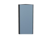 Шкаф верхний торцевой Фьюжн Graphite, Silky Blue, 920 В*Ш*Г 920*300*306, фасад МДФ  Silky Blue, корпус  Graphite ms2510VVT_52084