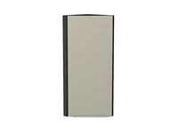 Шкаф верхний торцевой Фьюжн Graphite, Silky Grey, 920 В*Ш*Г 920*300*306, фасад МДФ  Silky Grey, корпус  Graphite ms2510VVT_52078