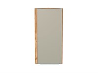 Шкаф верхний торцевой Фьюжн Дуб Вотан, Silky Grey, 920 В*Ш*Г 920*300*306, фасад МДФ  Silky Grey, корпус  Дуб Вотан ms2510VVT_60840