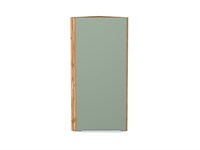 Шкаф верхний торцевой Фьюжн Дуб Вотан, Silky Mint, 920 В*Ш*Г 920*300*306, фасад МДФ  Silky Mint, корпус  Дуб Вотан ms2510VVT_60841