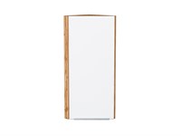 Шкаф верхний торцевой Фьюжн Дуб Вотан, Silky White, 920 В*Ш*Г 920*300*306, фасад МДФ  Silky White, корпус  Дуб Вотан ms2510VVT_60838