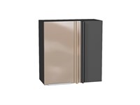 Шкаф верхний прямой угловой Фьюжн Graphite, Gallant, 690 В*Ш*Г 716*690*345, фасад МДФ  Gallant, корпус  Graphite ms2510VVT_48762