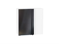 Шкаф верхний прямой угловой Фьюжн Белый, Anthracite, 720 В*Ш*Г 716*700*345, фасад МДФ  Anthracite, корпус  Белый ms2510VVT_60156