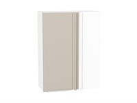 Шкаф верхний прямой угловой Фьюжн Белый, Cream Silk, 920 В*Ш*Г 920*700*345, фасад МДФ  Cream Silk, корпус  Белый ms2510VVT_71886