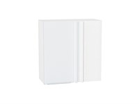 Шкаф верхний прямой угловой Фьюжн Белый, Silky White, 720 В*Ш*Г 716*700*345, фасад МДФ  Silky White, корпус  Белый ms2510VVT_60132