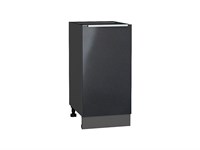Шкаф нижний с 1-ой дверцей Фьюжн Graphite, Anthracite, 400 В*Ш*Г 816*400*480, фасад МДФ  Anthracite, корпус  Graphite ms2510VVT_36817