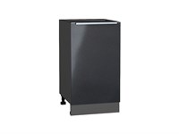 Шкаф нижний с 1-ой дверцей Фьюжн Graphite, Anthracite, 450 В*Ш*Г 816*450*480, фасад МДФ  Anthracite, корпус  Graphite ms2510VVT_39668